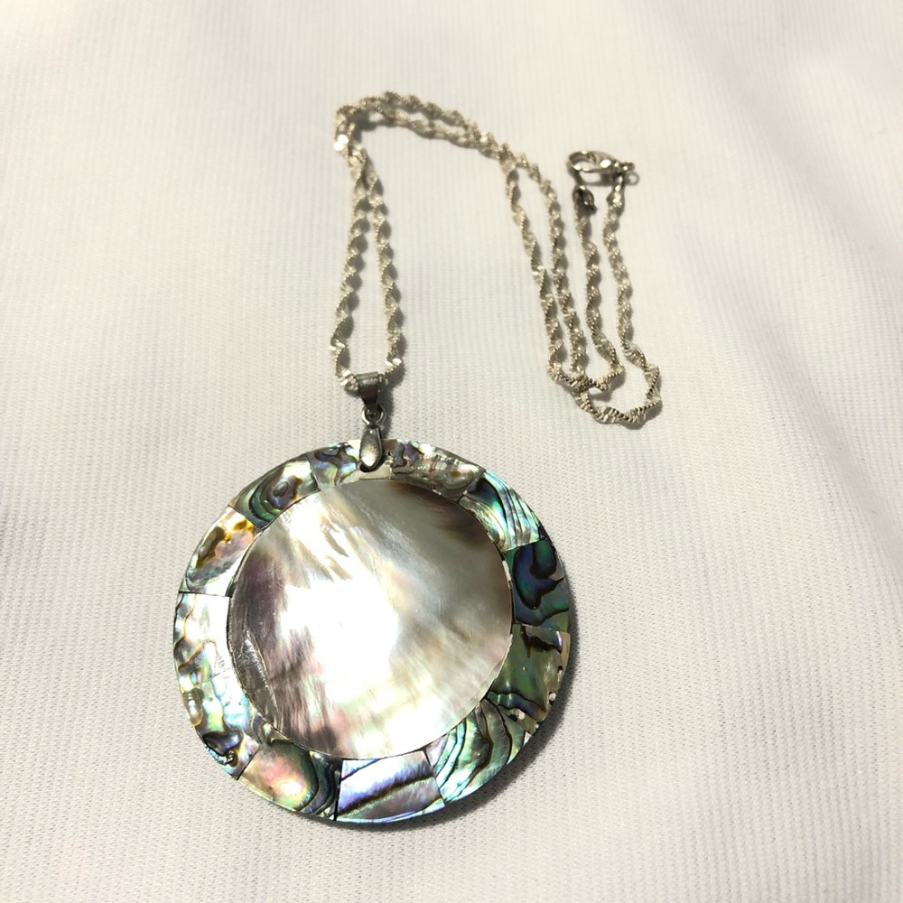 Double Sided Shell Statement Necklace